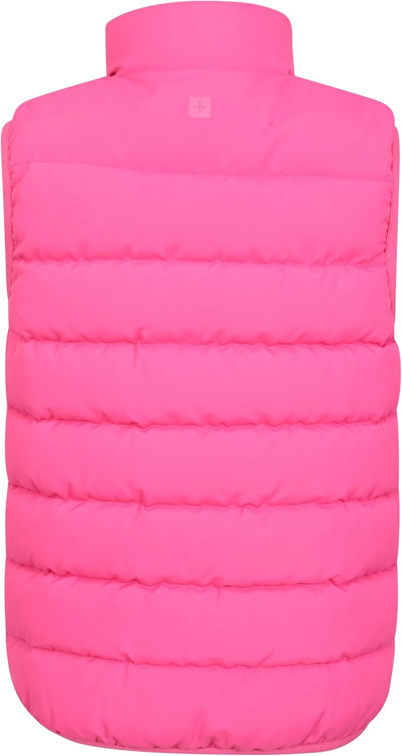 Mountain Warehouse Gepolsterte Kinder-Weste von Rocko - wasserabweisend, Mikrofaserweste, 2 Vorderta