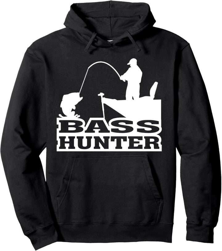 Bass Hunter Bass Fishing Shirt Pullover Hoodie