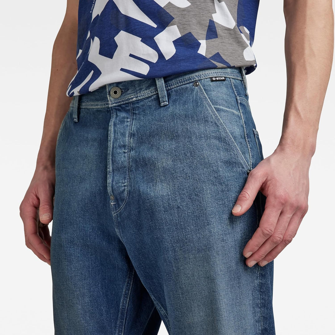 G-STAR RAW Herren Grip 3D Relaxed Tapered Jeans 26W / 30L Blau (Antique Cosmic Blue D19928-c966-c945