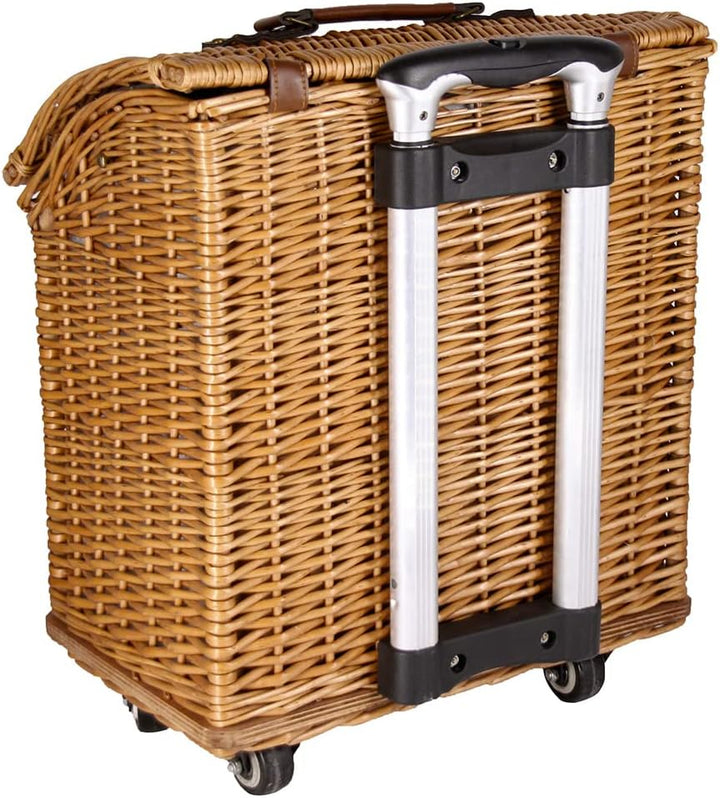 Les Jardins de la Comtesse - Picknickkorb mit Rollen Concorde – 4 Personen – 41 x 35 x 50 cm