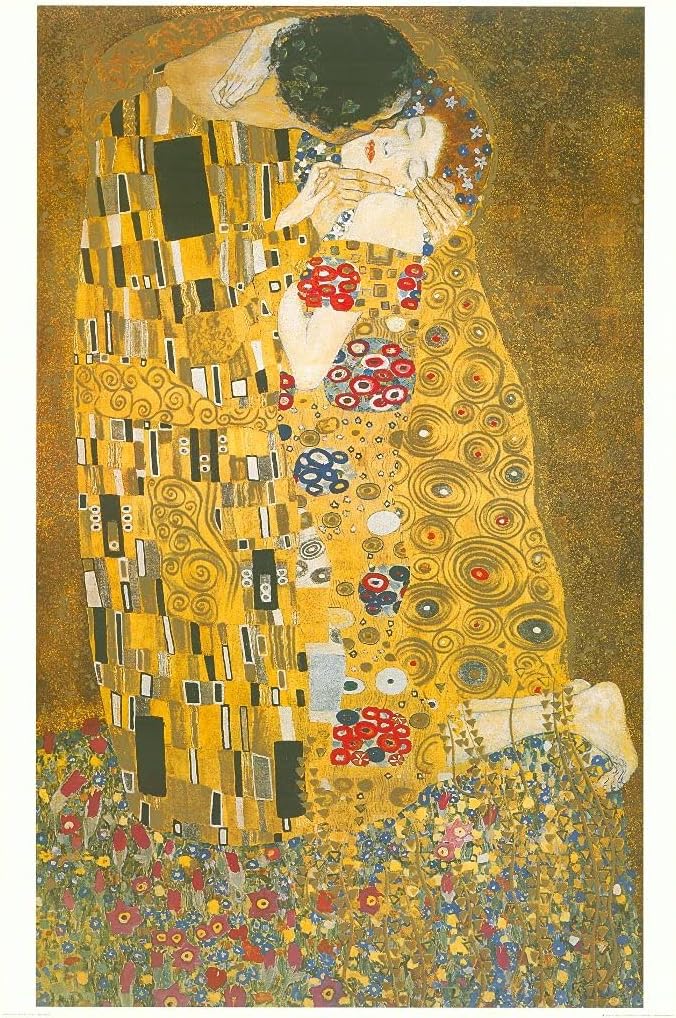 VON LILIENFELD Regenschirm Gustav Klimt: Der Kuss Auf-Automatik Damen Herren Kunst Stabil Stockschir