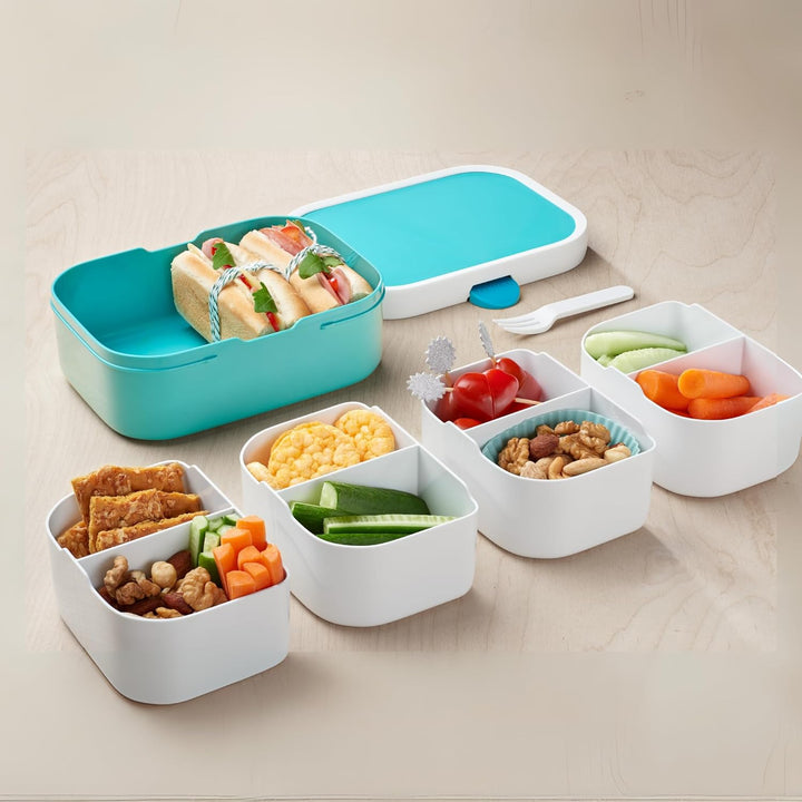 Mepal Campus Lunchbox Fussball – Bento Brotdose für Kinder Schule & Kindergarten – Snackbox mit Bent