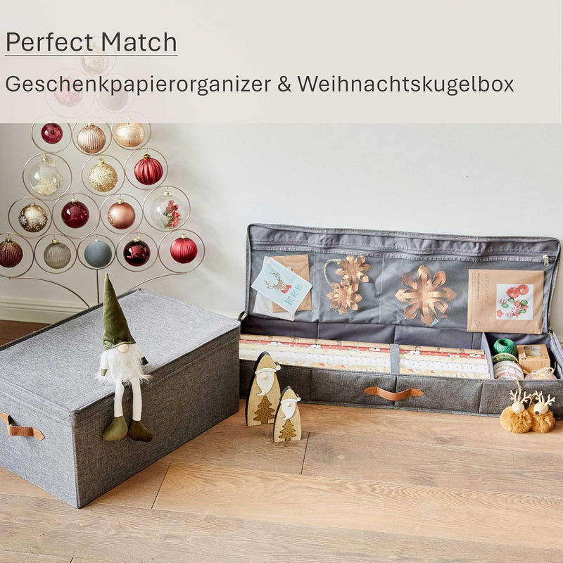 LOVE IT STORE IT Premium Organizer für Geschenkpapier Aufbewahrung - Hochwertiger Geschenkpapier Org