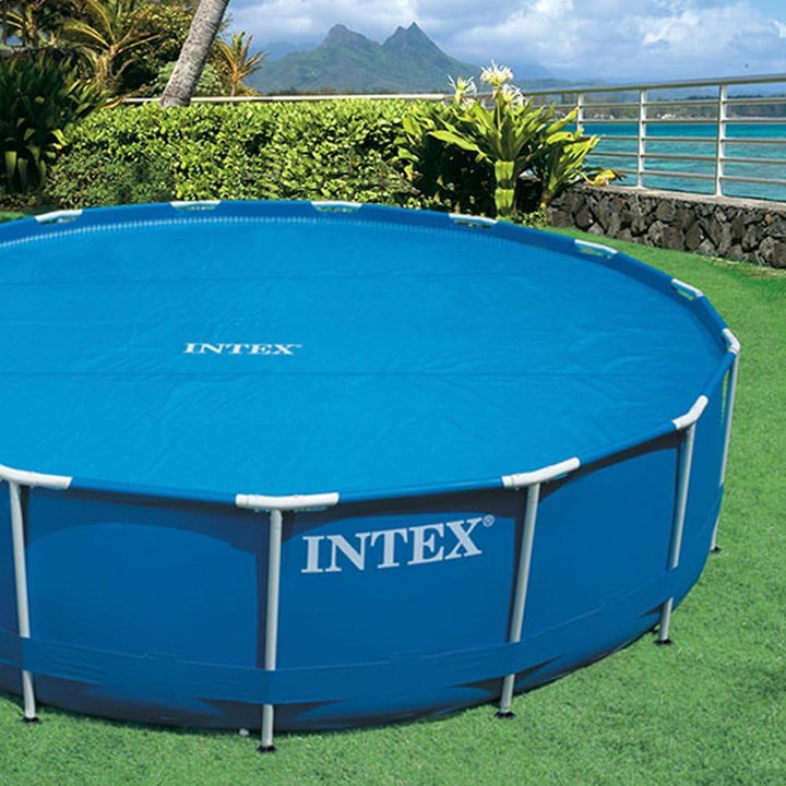 Intex Solar Cover Pool - Solarabdeckplane - Ø 488 cm - Für Easy Set und Frame Pool Single, Single