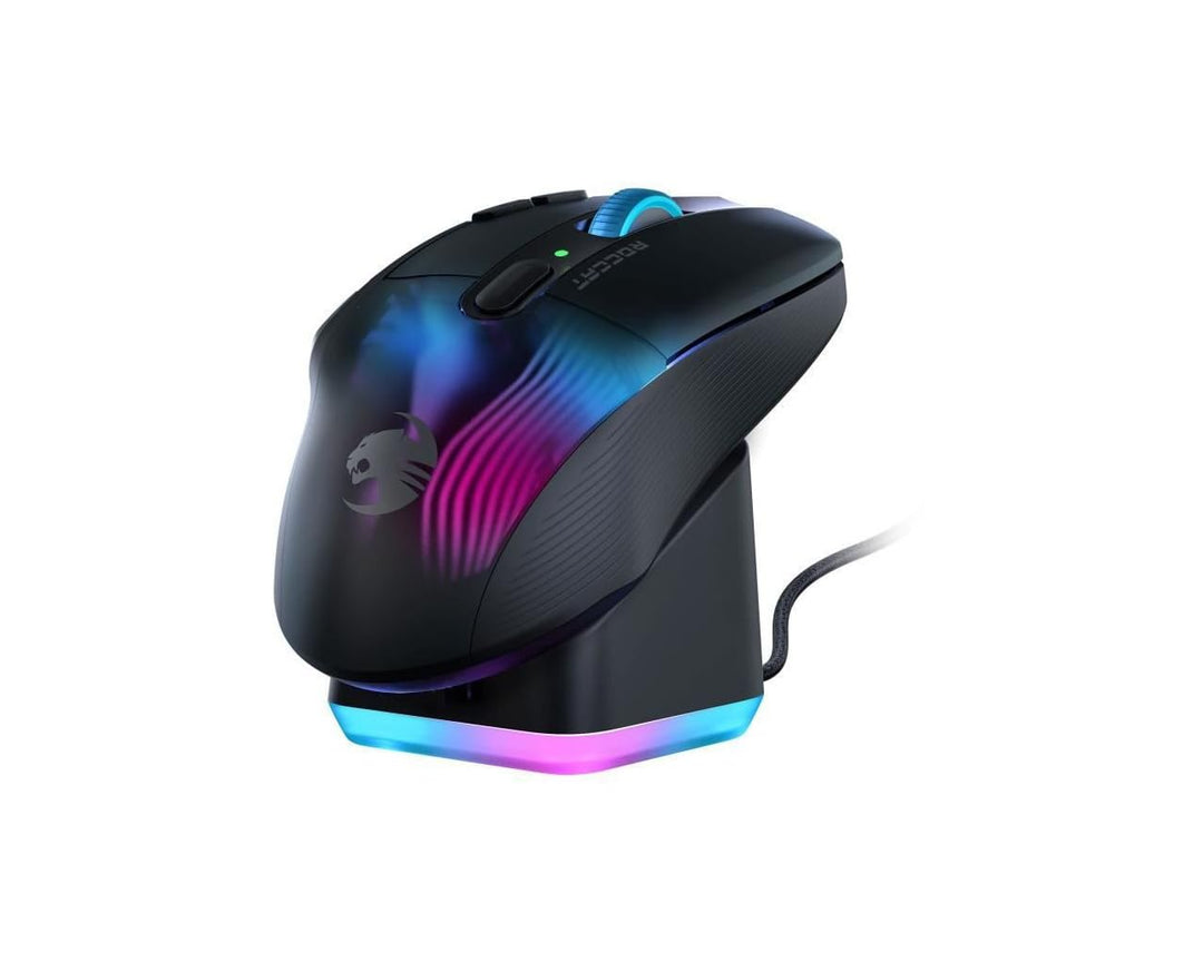 Roccat Kone XP Air – kabellose Gaming-Maus mit optischem Sensor mit 19.000 DPI, AIMO RGB-Beleuchtung