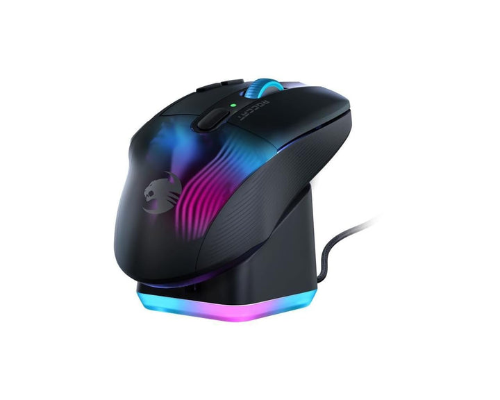 Roccat Kone XP Air – kabellose Gaming-Maus mit optischem Sensor mit 19.000 DPI, AIMO RGB-Beleuchtung