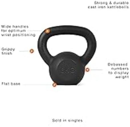 Athlyt - Kettlebell/Kugelhantel aus Gusseisen, 2 kg, 2 kg