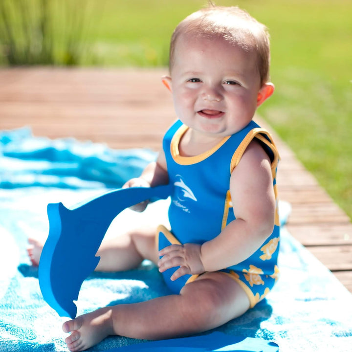 Konfidence Babywarma, Schwimm-Anzug | Wärmender Schwimm-Anzug, enthält Plitsch-Platsch-Fibel für das