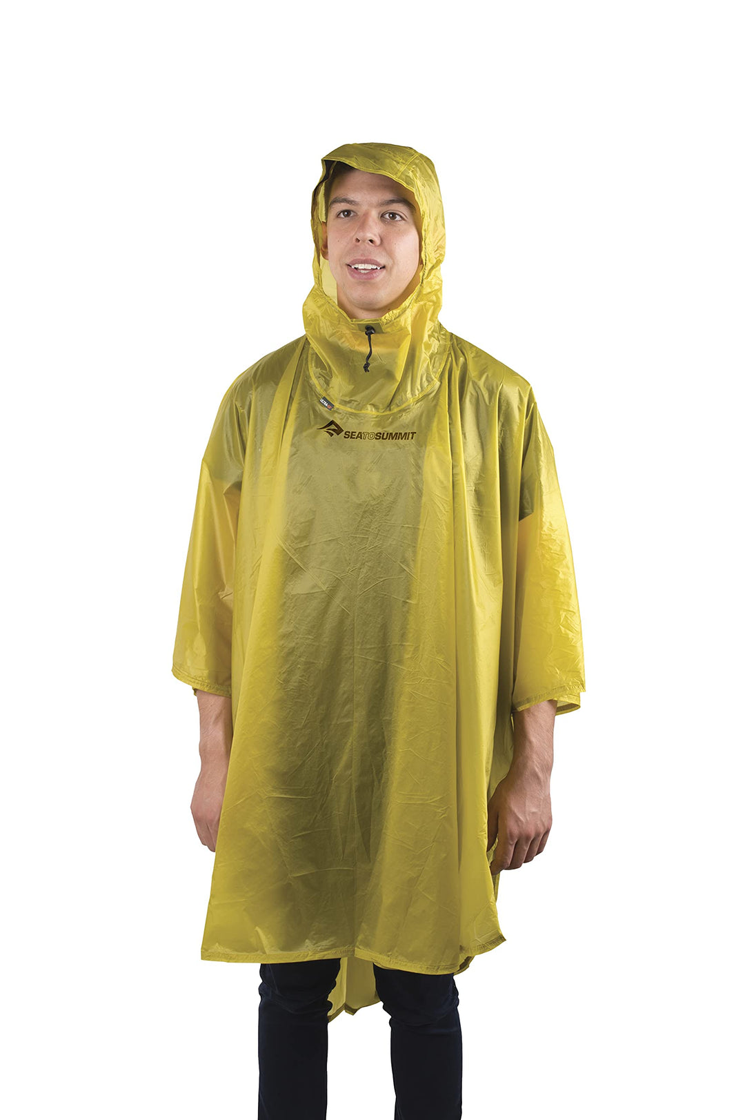 Sea to Summit 15D Poncho - Wasserdichter Regenponcho Einheitsgrösse Grosse Grössen Limettengrün, Ein