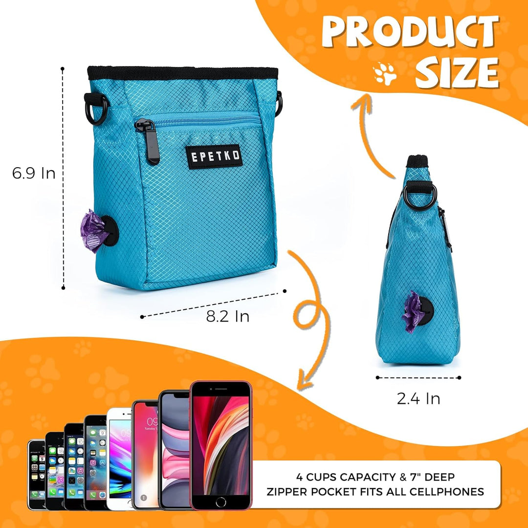 Leckerlibeutel für Hunde, Grossem Fassungsvermögen Multifunktionale Gassitasche Hund Zum Umhängen St