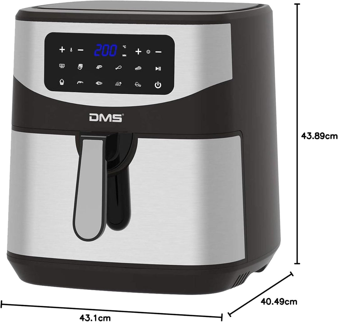 DMS XXXL 7 Liter Heissluftfritteuse | fritteuse | Backofen | Heissluftgrill | Cooker | fettfrei und