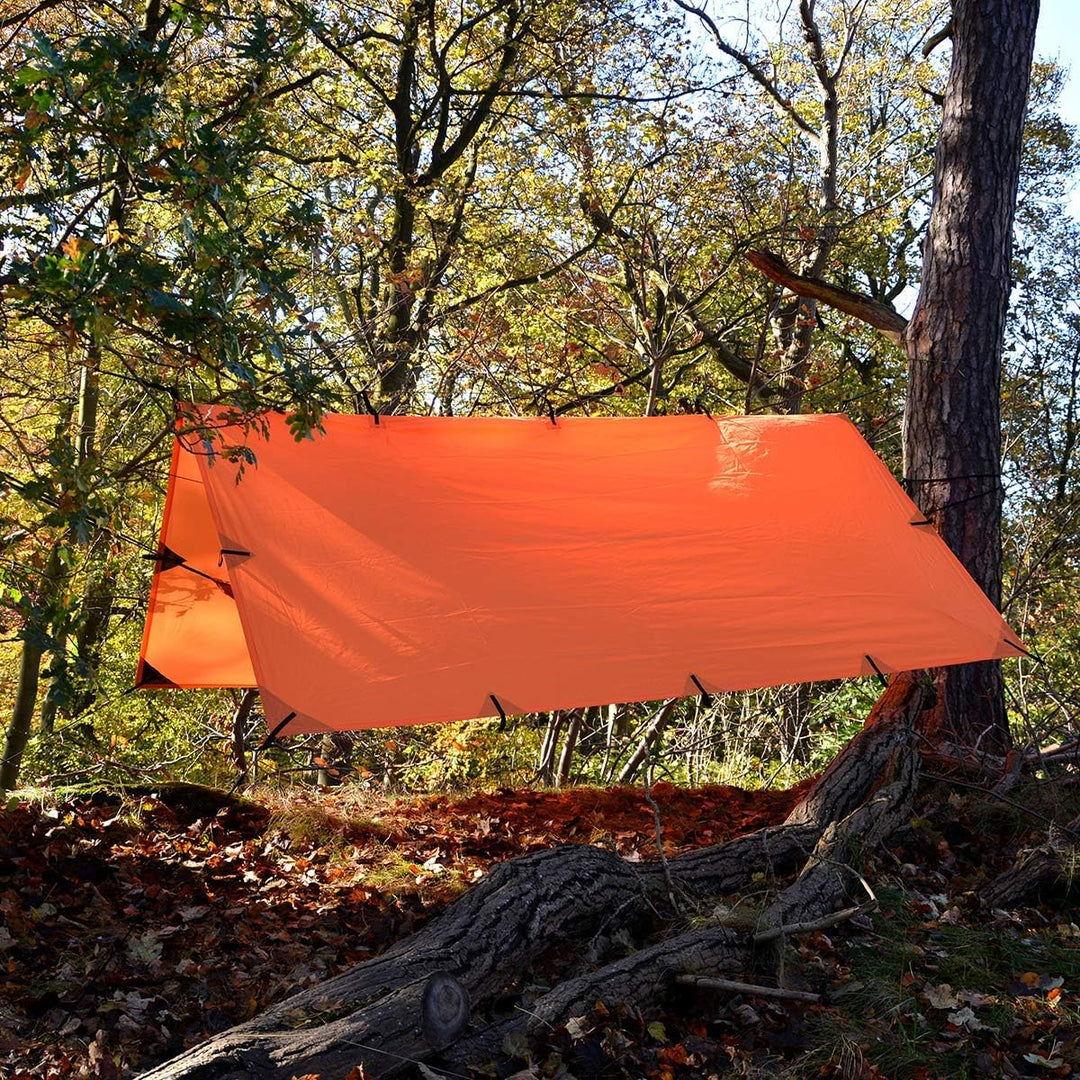 DD Plane, 3 m x 3 m, leicht, vielseitig und robust, sunset orange, Sunset Orange