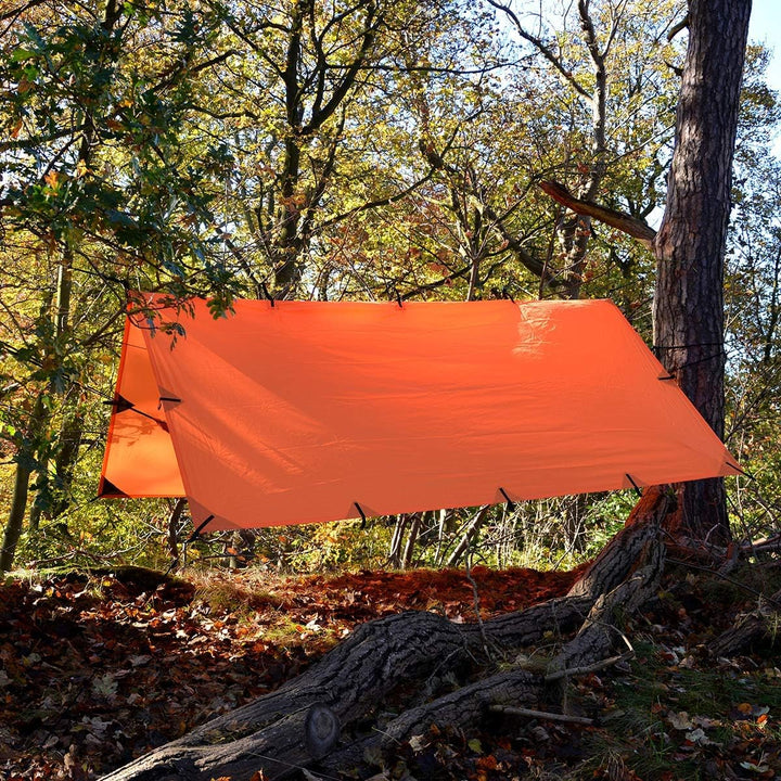 DD Plane, 3 m x 3 m, leicht, vielseitig und robust, sunset orange, Sunset Orange
