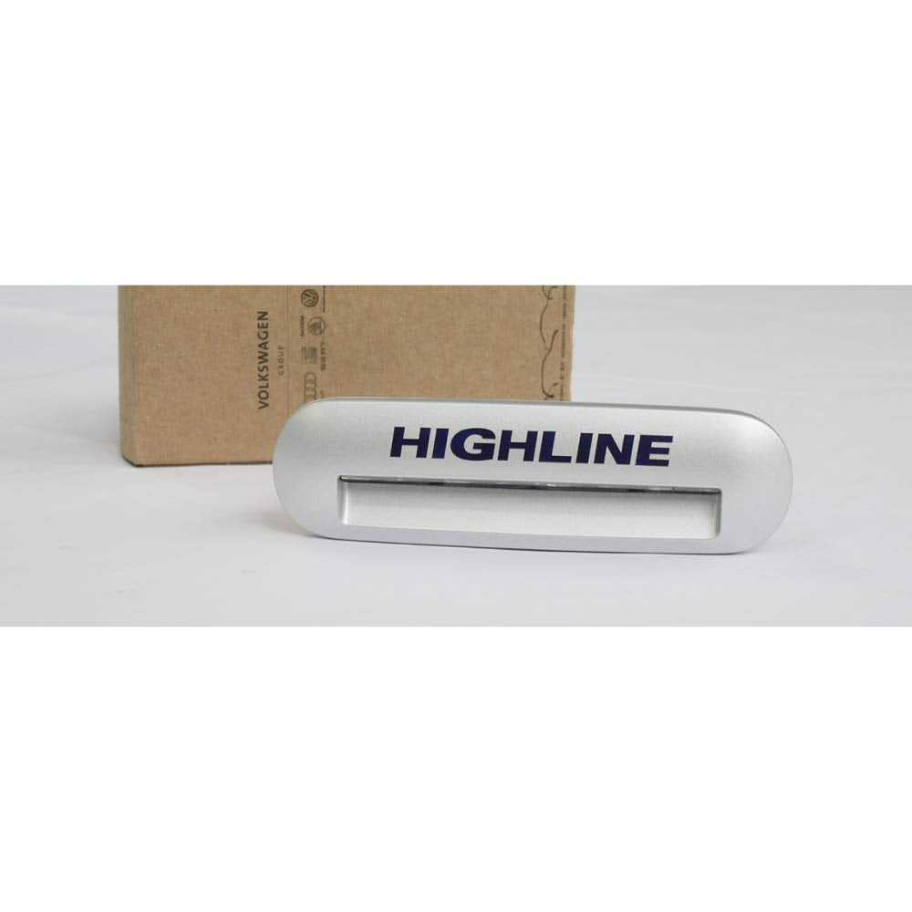 Volkswagen 7E5947415L72A Einstiegsleuchte Einstiegsbeleuchtung silber-metallic, mit Highline Schrift
