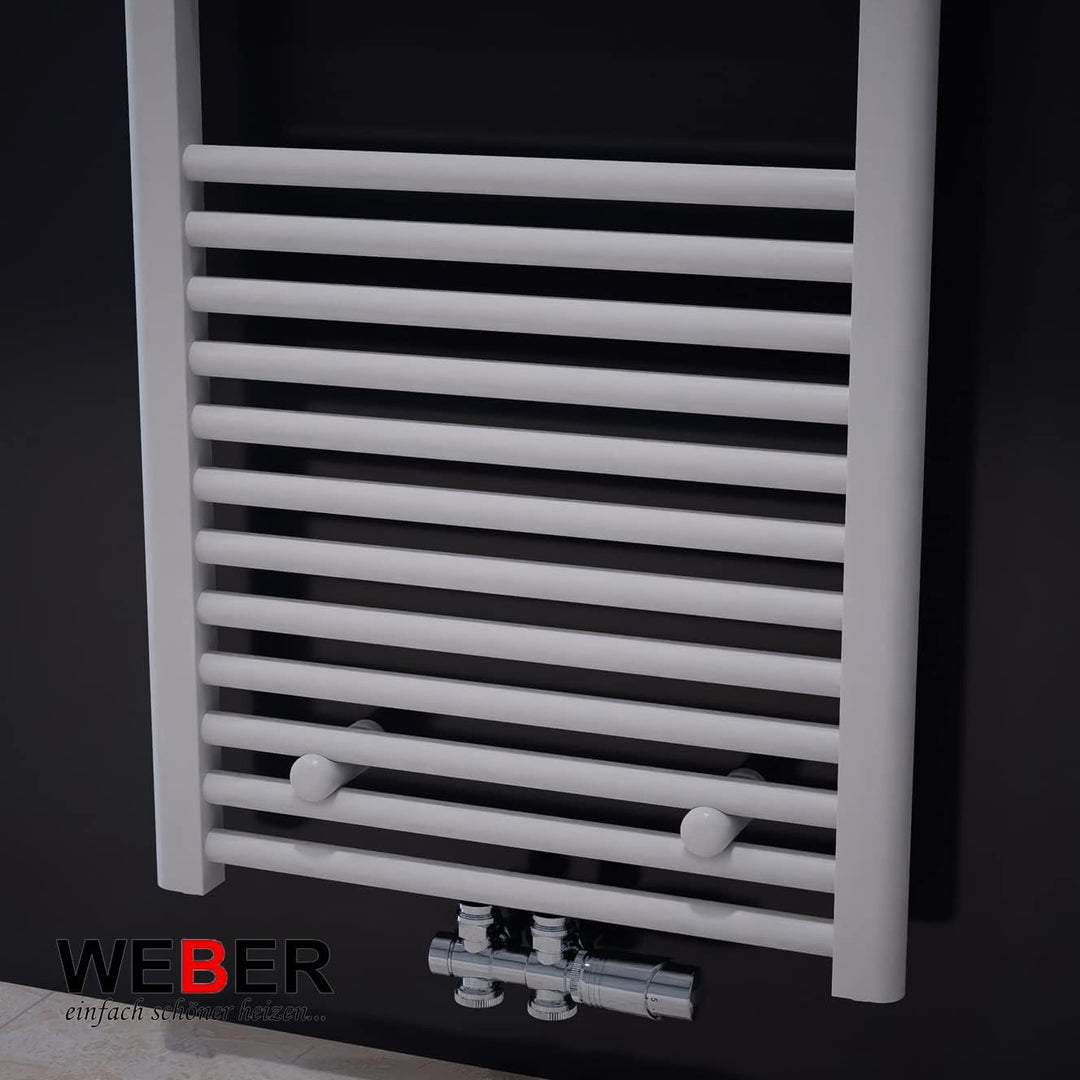 Badheizkörper Heizung Badezimmer Heizkörper alle Grössen Weiss/Anthrazit WEBER (40x100cm anthrazit),