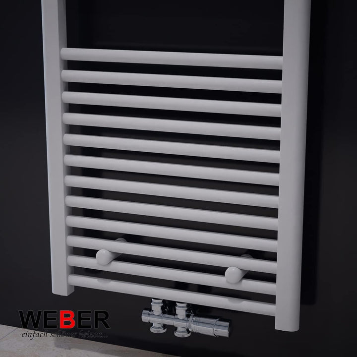 Badheizkörper Heizung Badezimmer Heizkörper alle Grössen Weiss/Anthrazit WEBER (40x100cm anthrazit),