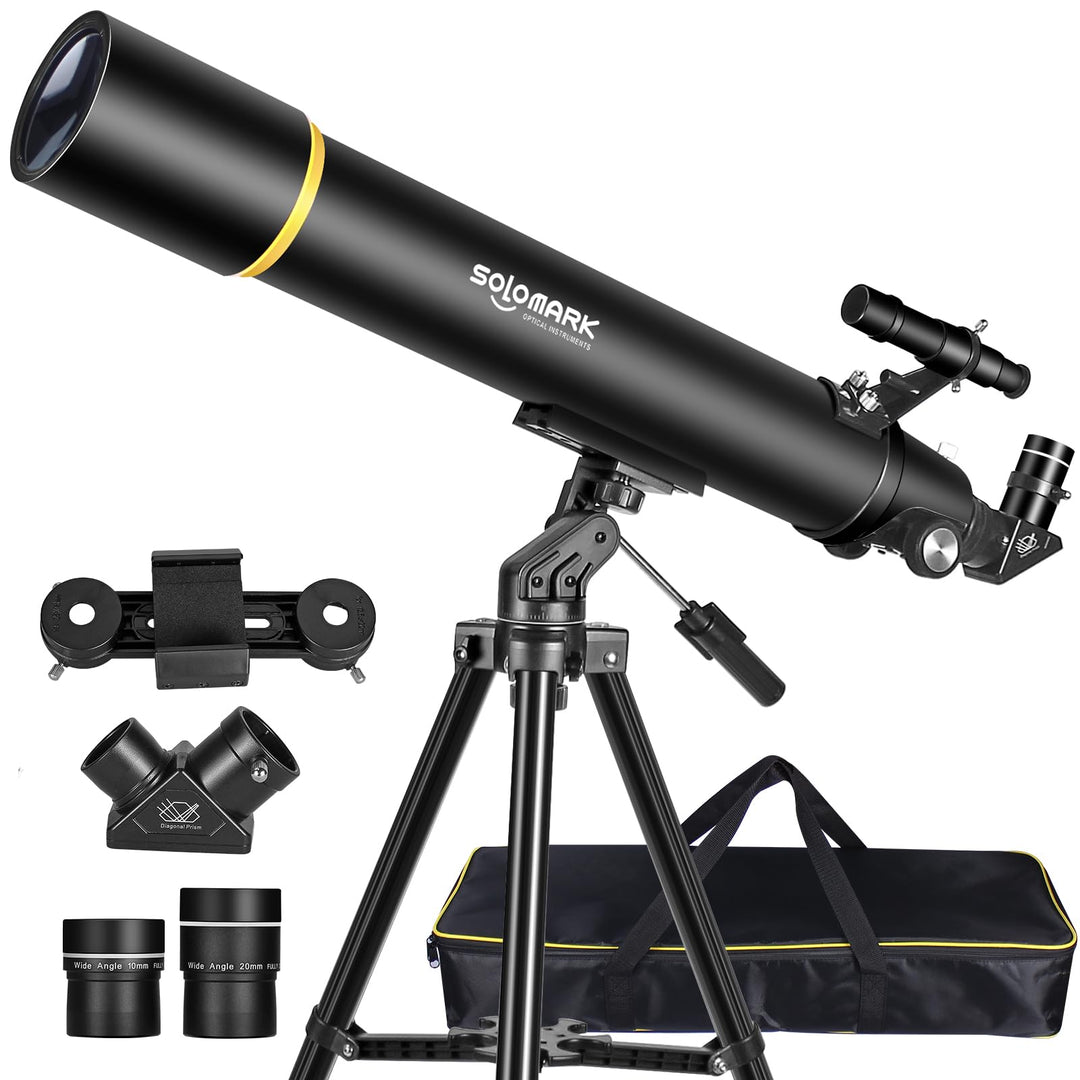 Teleskope für Erwachsene Astronomie, 80mm Aperture 900mm Refraktor Teleskop für Kinder, Anfänger, ko