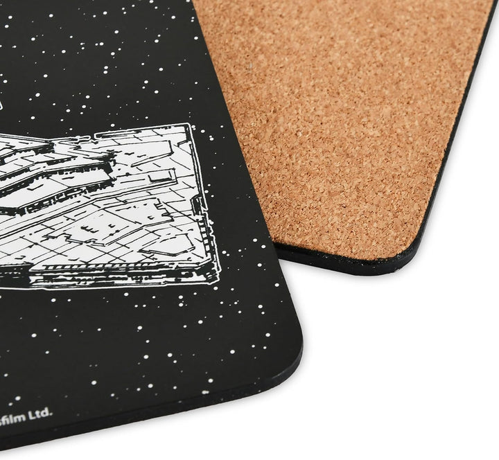 Elbenwald Untersetzer 4er Set mit verschiedenen Designs und Farben - Geschenkidee - Glasuntersetzer