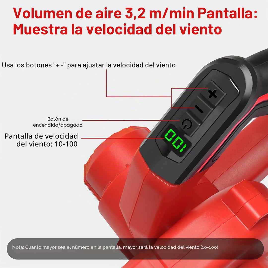 Powarobor Akku-Laubbläser für Milwaukee M18 18V mit 5,0Ah Akku Set | Leistungsstarker elektrischerGe