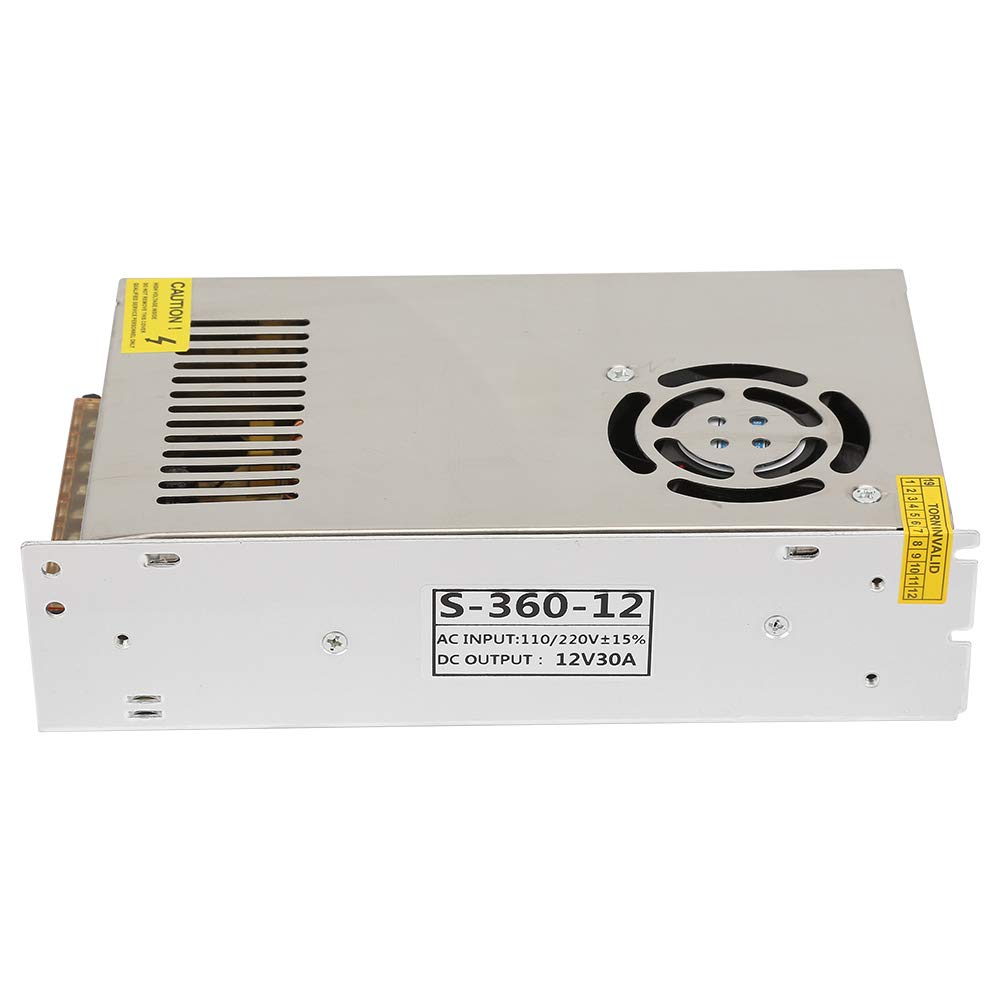 AC 110V-220V 50 / 60Hz Konverter DC 12V 30A Netzteil für LED-Anzeigenleuchten, Haushaltsgeräte, Indu