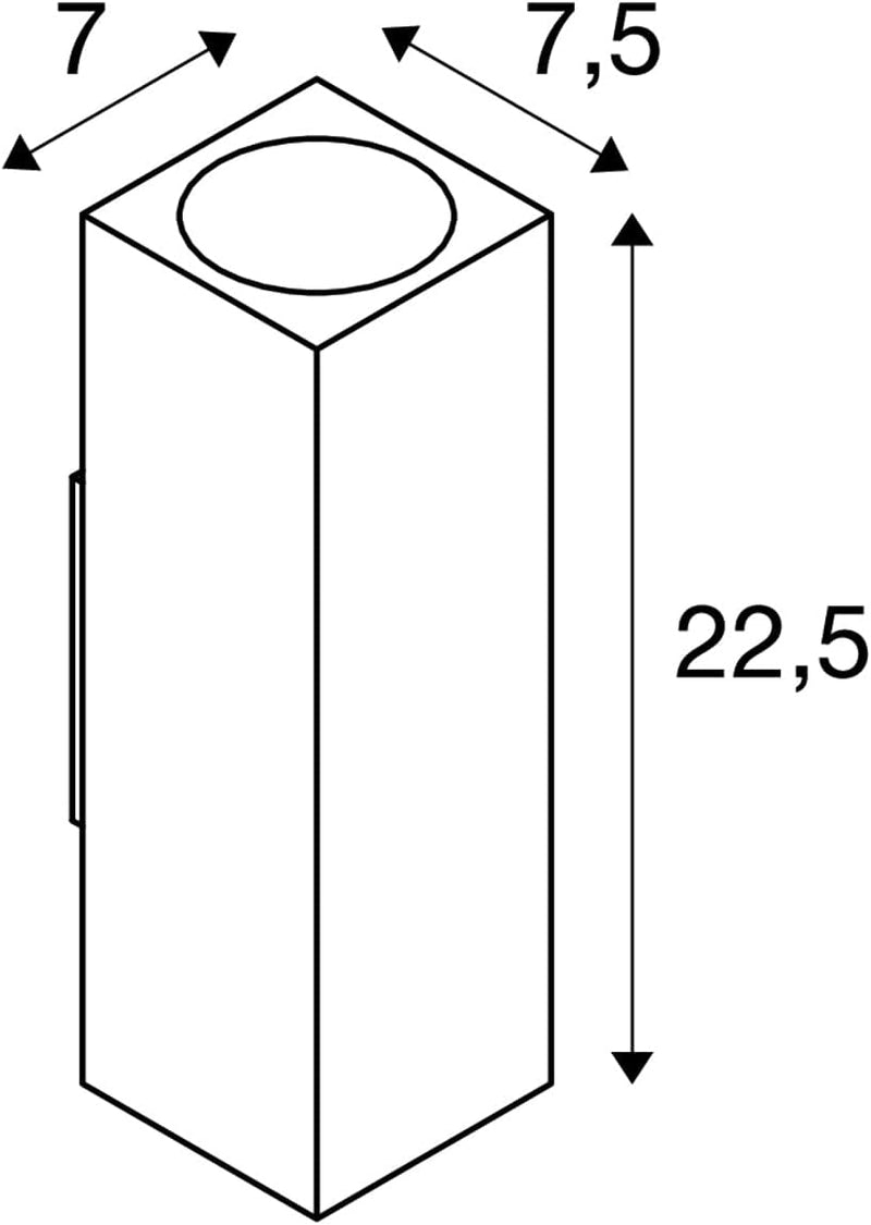 SLV THEO UP/DOWN | Beleuchtung von Garten, Terrasse, Fassade, Hauswand, Eingangsbereich, Aussen-Leuc