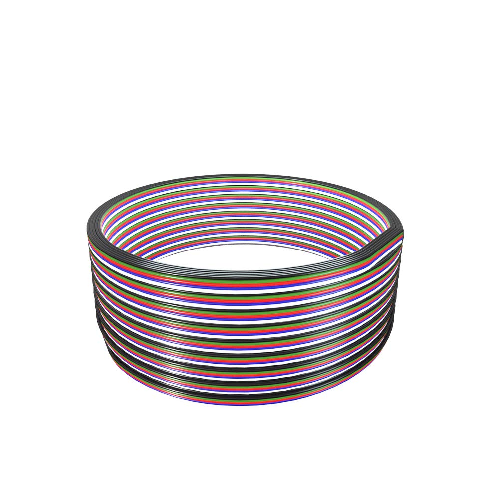 BTF-LIGHTING RGBW 32.8ft/10m 20AWG LED Streifen Lichtband Elektrisch Verlängerungskabel 5 polig Stan