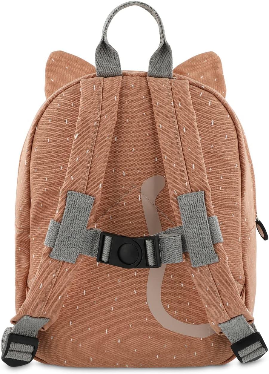 Trixie Rucksack - Rucksack für Kind - für Jungen und Mädchen - Kleiner Turnbeutel Dunkelrosa Mrs Cat