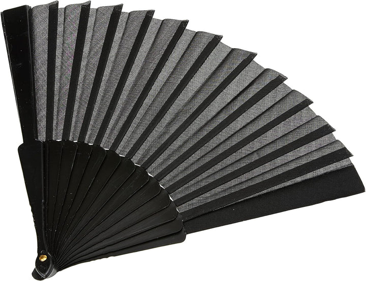 eBuyGB Handheld Pretty Fan – Wedding Favour und Zubehör, plastik, Schwarz , 25.4 x 14.81 x 5.21 cm,