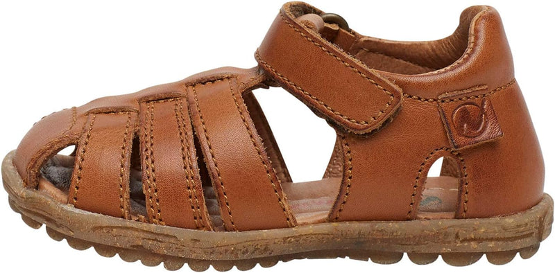 Naturino SEE-Halb geschlossene Sandalen aus laminiertem Leder-Rosa 20 EU Cognac, 20 EU Cognac