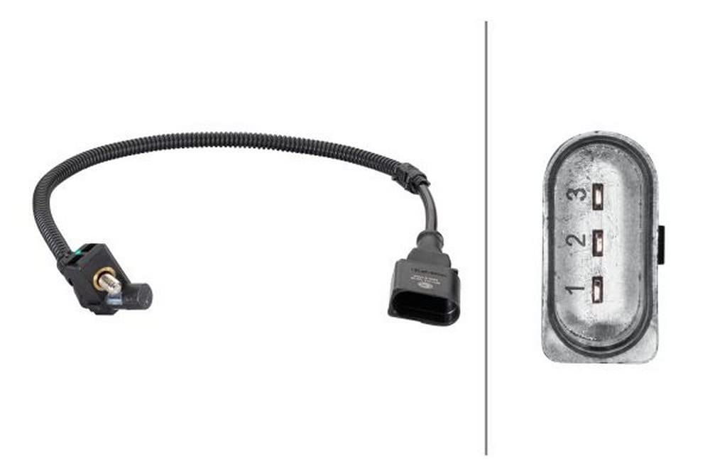 HELLA 6PU 013 122-881 Impulsgeber, Kurbelwelle - 3-polig - Kabel: 350mm