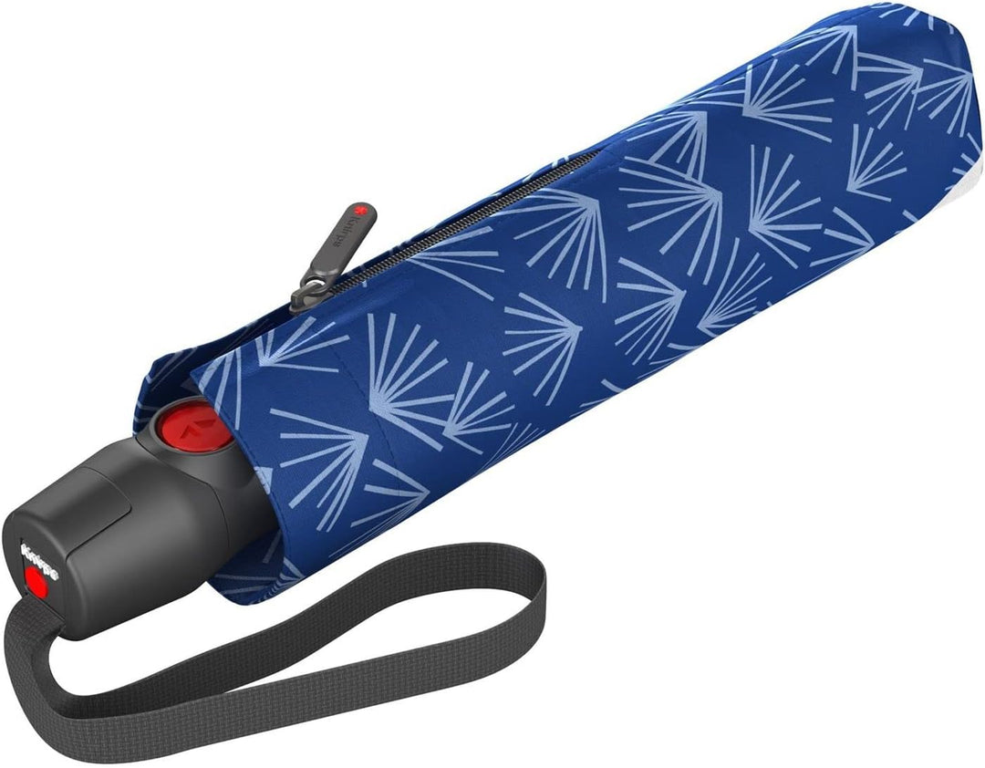 Knirps T.200 Duomatic Taschenschirm 28 cm Mittel Nuno Kasa Blue, Mittel Nuno Kasa Blue