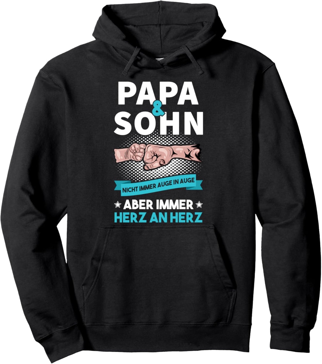 Papa und Sohn nicht immer Auge in Auge Partnerlook Partner Pullover Hoodie