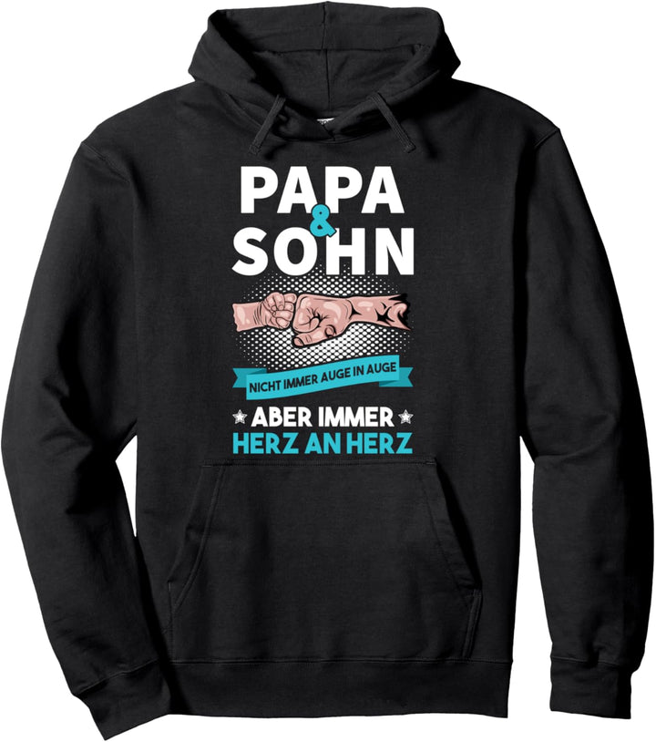 Papa und Sohn nicht immer Auge in Auge Partnerlook Partner Pullover Hoodie