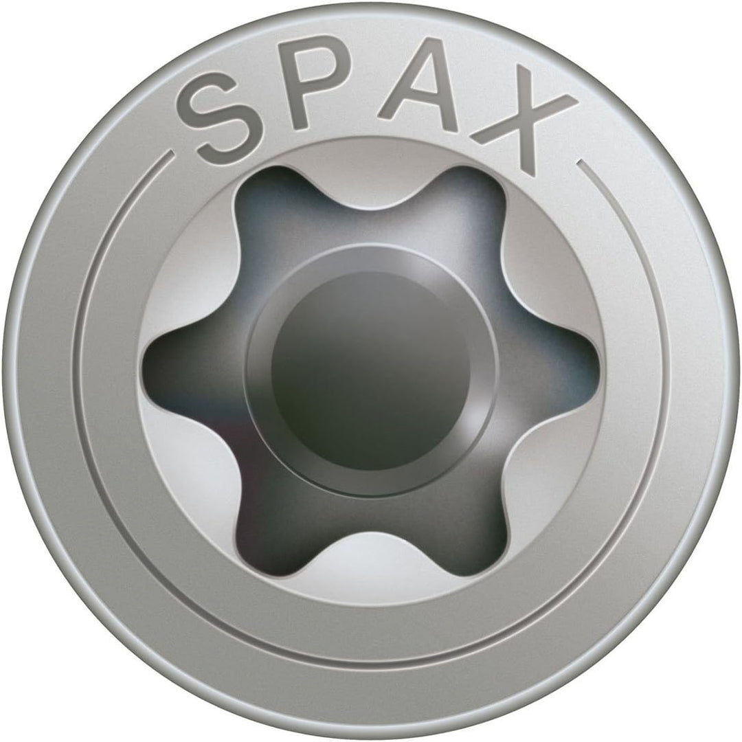 SPAX Universalschraube aus Edelstahl rostfrei A2, 5,0 x 50 mm, 200 Stück, T-STAR plus, Senkkopf, Tei