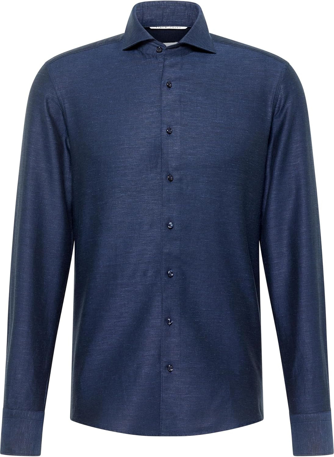 ETERNA Herren Linen Shirt Slim FIT 38 Kragen / 67 Ärmel Midnight, 38 Kragen / 67 Ärmel Midnight