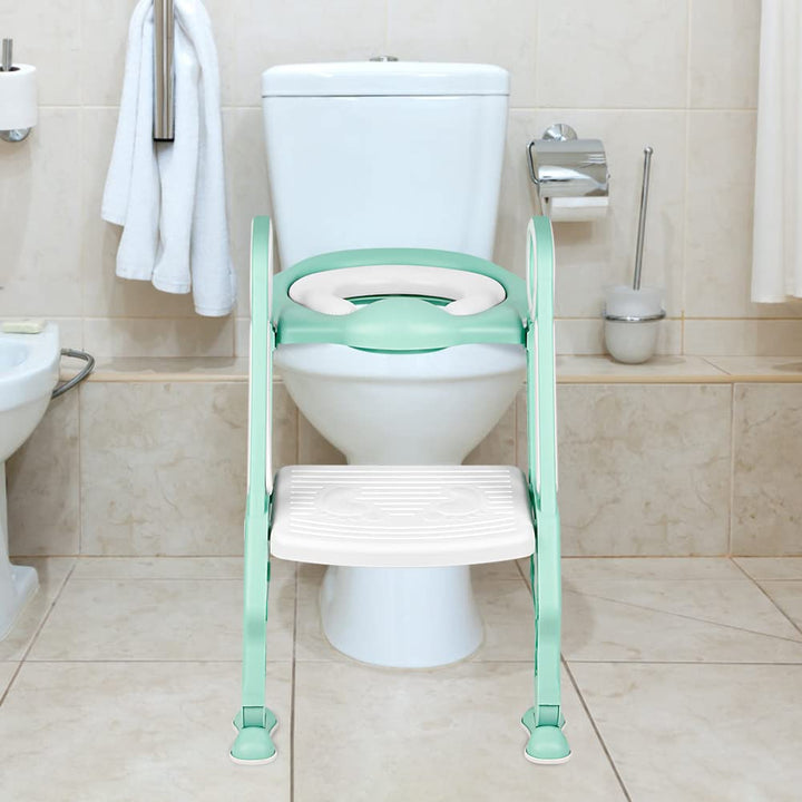 Töpfchentrainer Kinder-Töpfchen Toilettensitz Trainer Sitz für Kinder Toiletten Training mit Leiter/