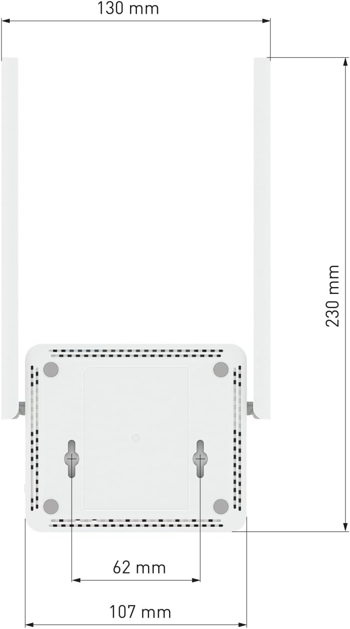 Keenetic Starter Router/Extender Wi-Fi Mesh N300 Con smart Switch a 4 Porte, 4 Switch Ports