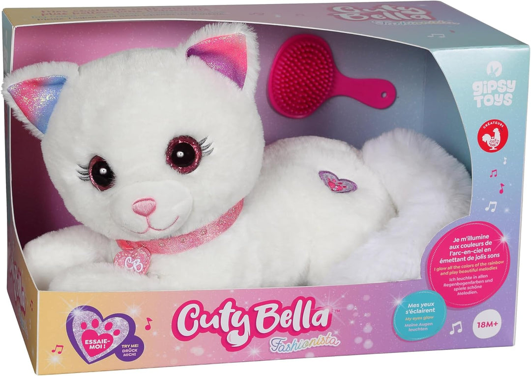 GIPSY Toys – Cuty Bella Fashionista – Interaktives Plüschtier Katze Cuty Bella Fashionista – ganz we