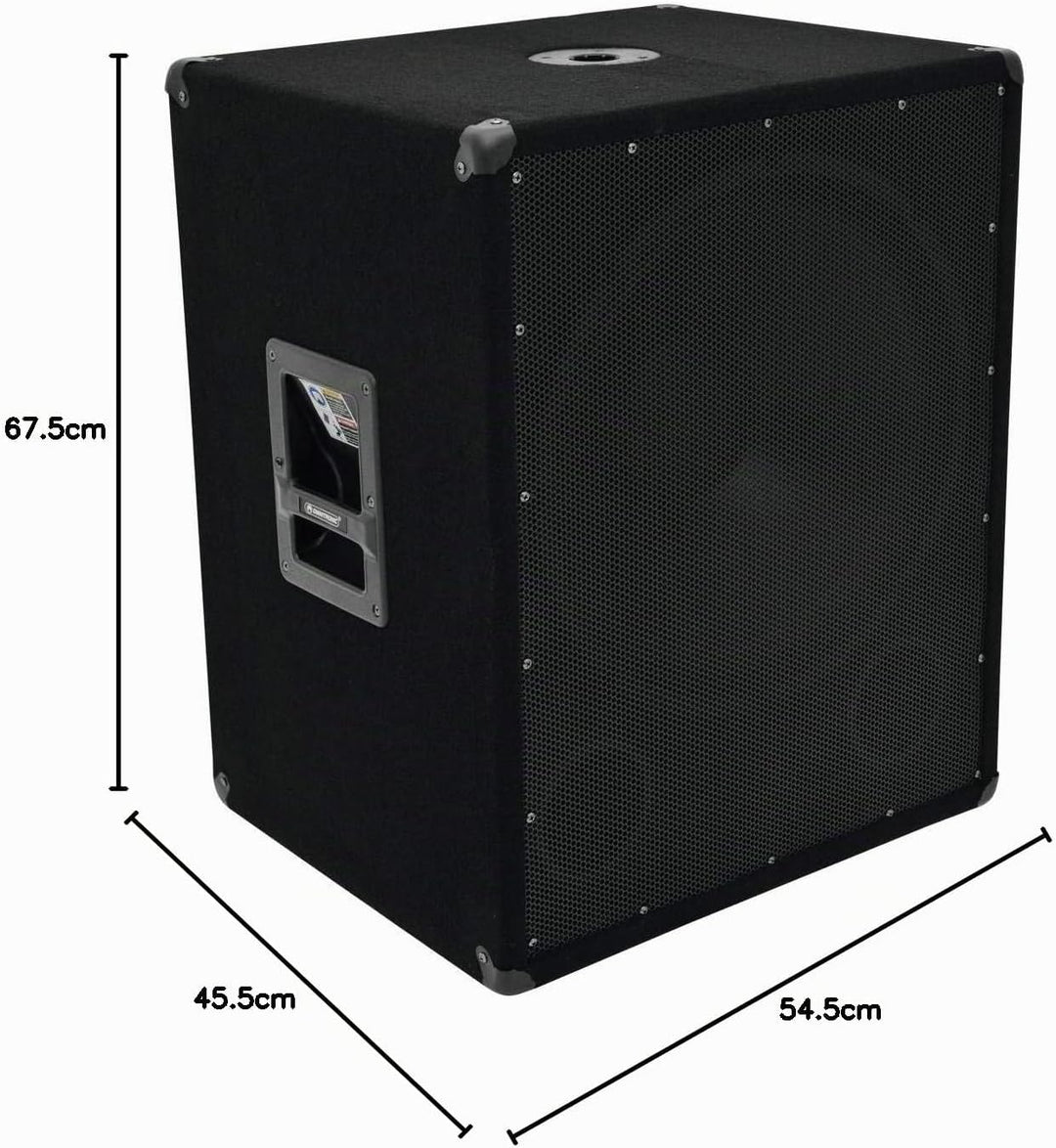 Omnitronic BX-1850 Subwoofer 1200W | 18" Subwoofer mit 1200 Watt Leistung | Druckvolle Bass-Unterstü