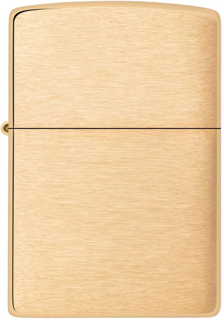 Zippo 204B Messing, 1 x 3,5 x 5,5 cm Brushed Brass, Brushed Brass