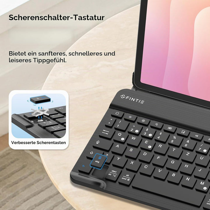 FINTIE Tastatur Hülle für Samsung Galaxy Tab S11 2025 11 Zoll Tablet SM-X730/X736, Keyboard Cover mi