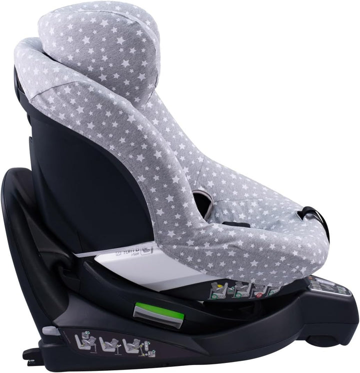 JYOKO KIDS Bezug Kompatibel mit Besafe Izi Turn B I-Size (White Star) White Star FUNDA, White Star F
