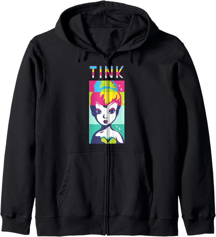 Disney Peter Pan Tinkerbell Color Block Of Tinks Face Kapuzenjacke