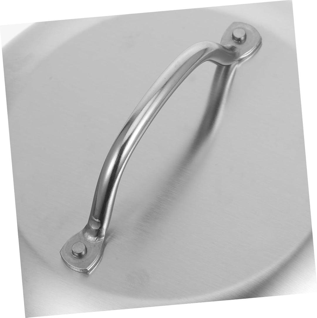 Kisangel Grillabdeckung Aus Edelstahl Runde Abdeckhaube Für Kochen Im Freien Metall-topfdeckel Zum B