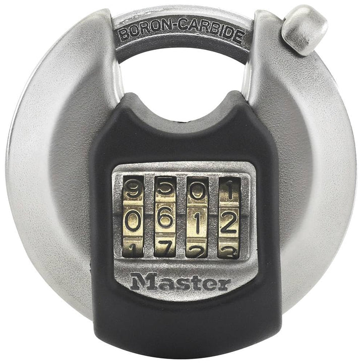 MASTER LOCK Disc-Vorhängeschloss [Zahlenkombination] [Edelstahl] [Aussenbereich] M40EURDNUM - Ideal