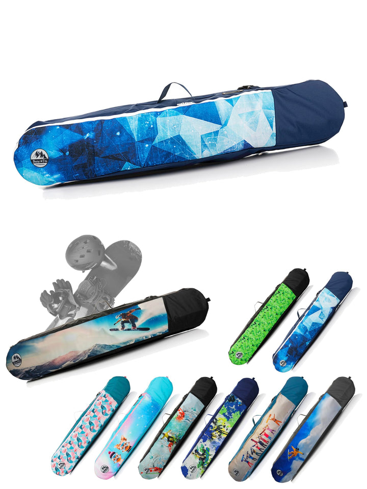 BAMBINIWELT Kinder Snowboardrucksack, Snowboardtasche, Stauraum für Helm, Schuhe & Handschuhe, Board