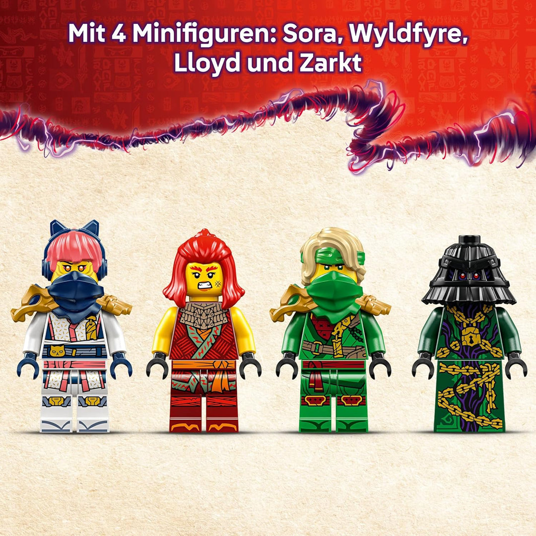 LEGO NINJAGO Rontu der Meisterdrache -Bewegliche Drachen-Figur mit Shootern - 4 Minifiguren, inkl. L