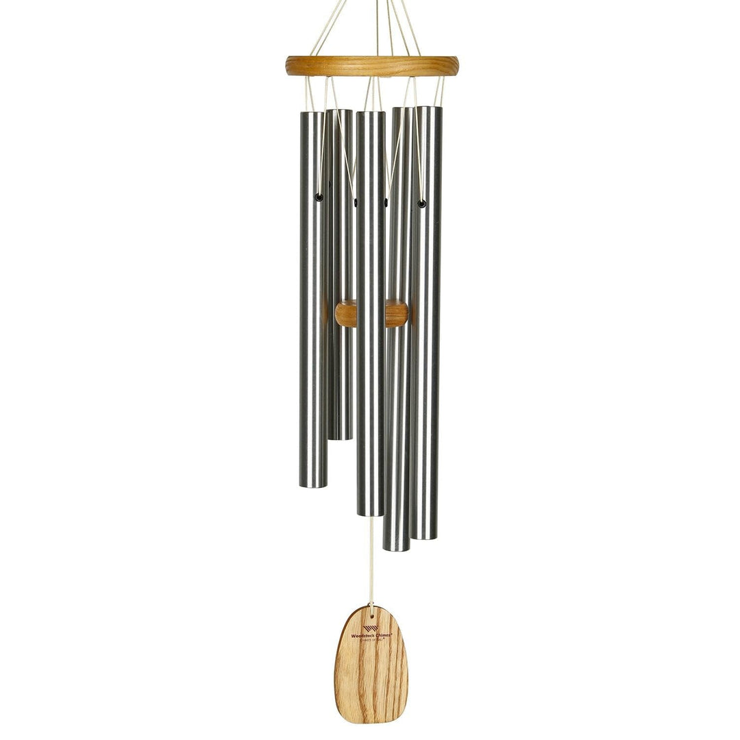 Woodstock Chimes BWS Windspiel Chimes of Bali, Silber, 63,5 cm