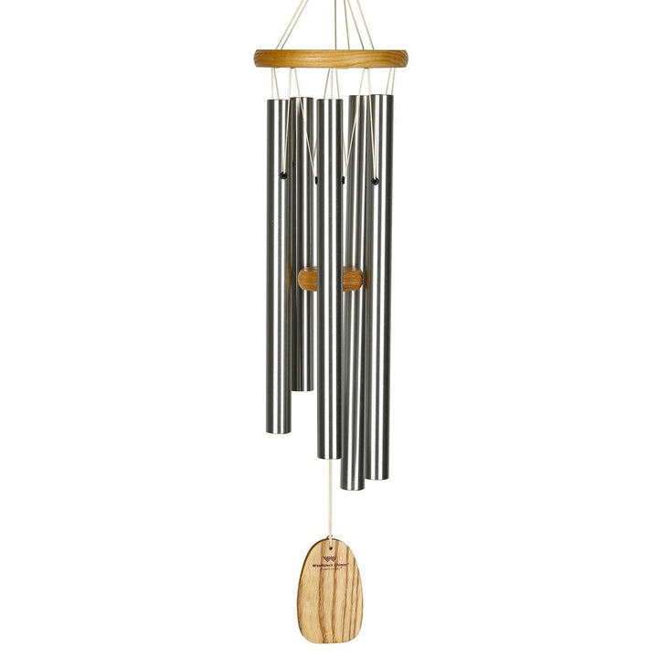 Woodstock Chimes BWS Windspiel Chimes of Bali, Silber, 63,5 cm