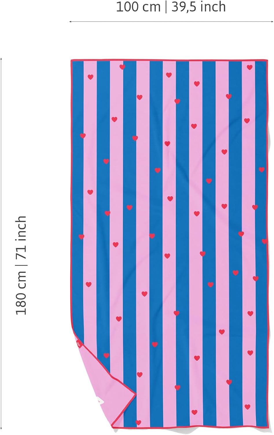Quut – Strand-/Poolhandtuch für Kinder mit Spiel – Ultraschnell trocknende Mikrofaser, sandfrei – ko